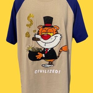 Embroidery graphic tee